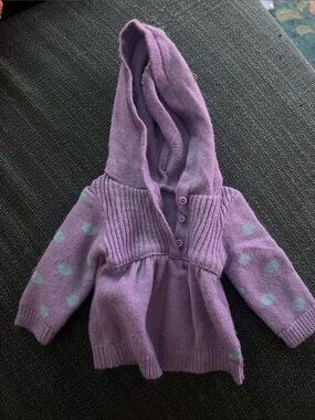 American girl doll purple sweater